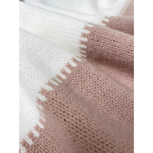 Trui met Luipaardprint - close up van het materiaal