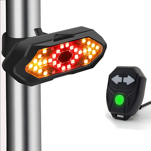 Slimme LED Fietsknipperlicht in actie