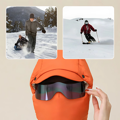 Wintermasker met Bril en Geïsoleerde Capuchon